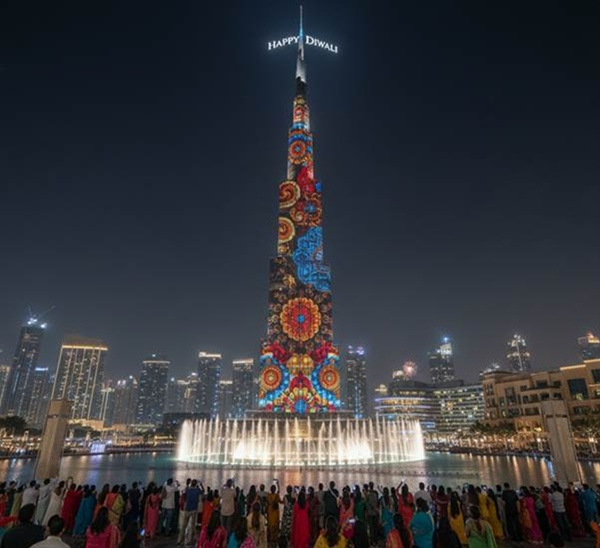Our Light, Our Festival, Our UAE: Celebrating Diwali at the Burj Khalifa