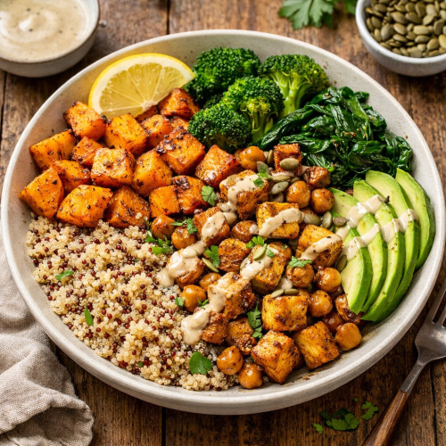 Plant-Based Power Bowl for Energy & Strength