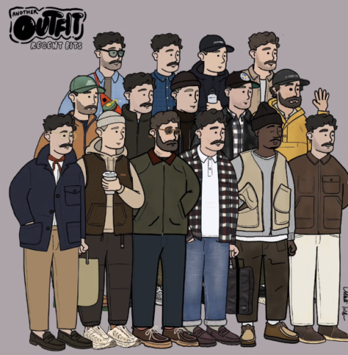 Illustrated Outfit Guides — Pinterest’s Hipster-Cool Men’s Fashion Trend Explained