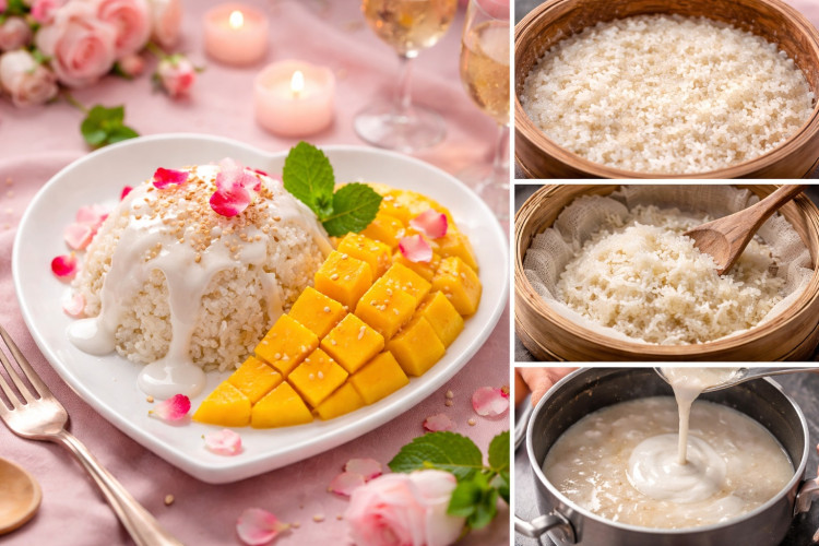 Thai Mango Sticky Rice for Valentine’s Night