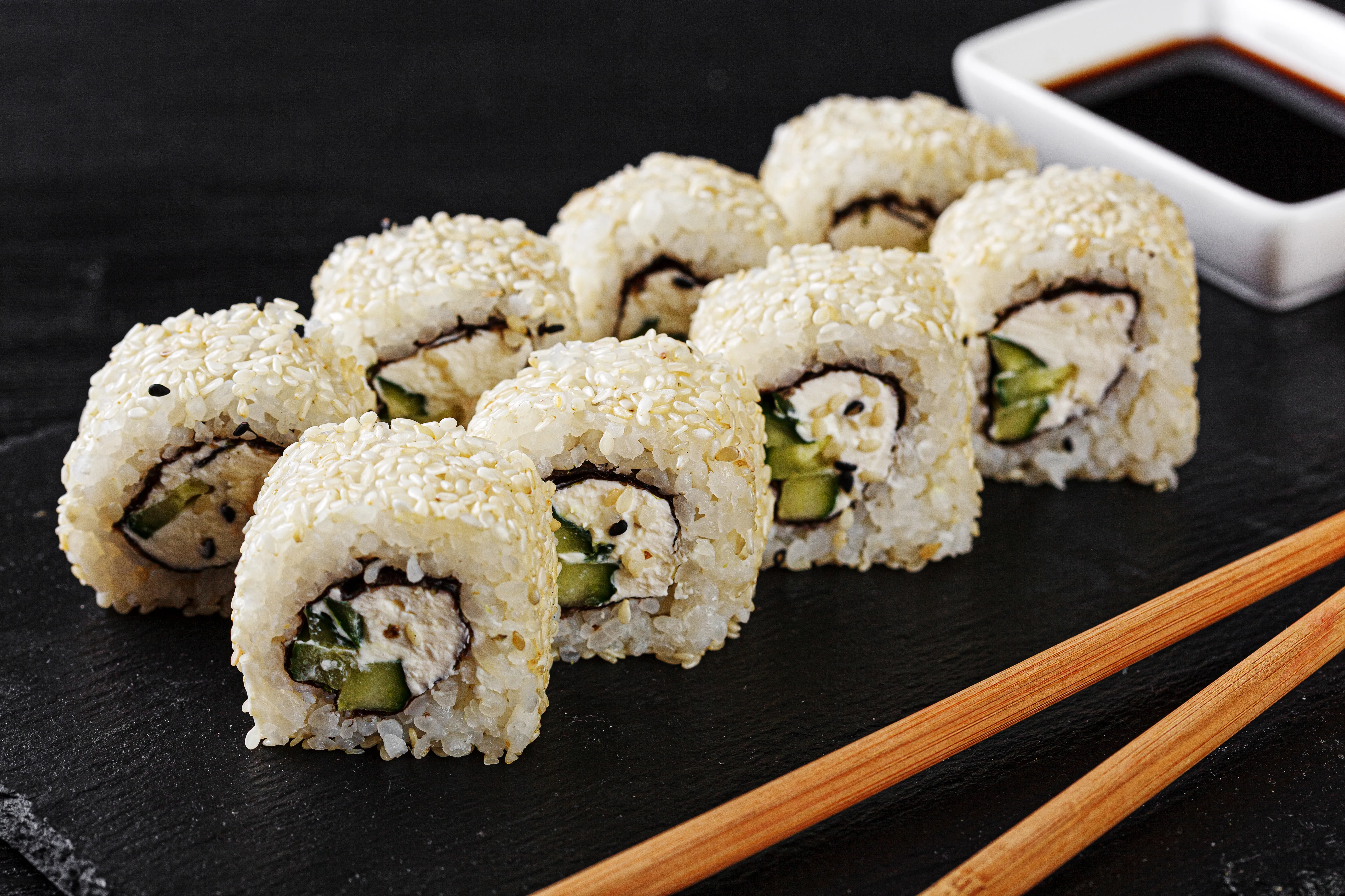 Cucumber cheese Sushi