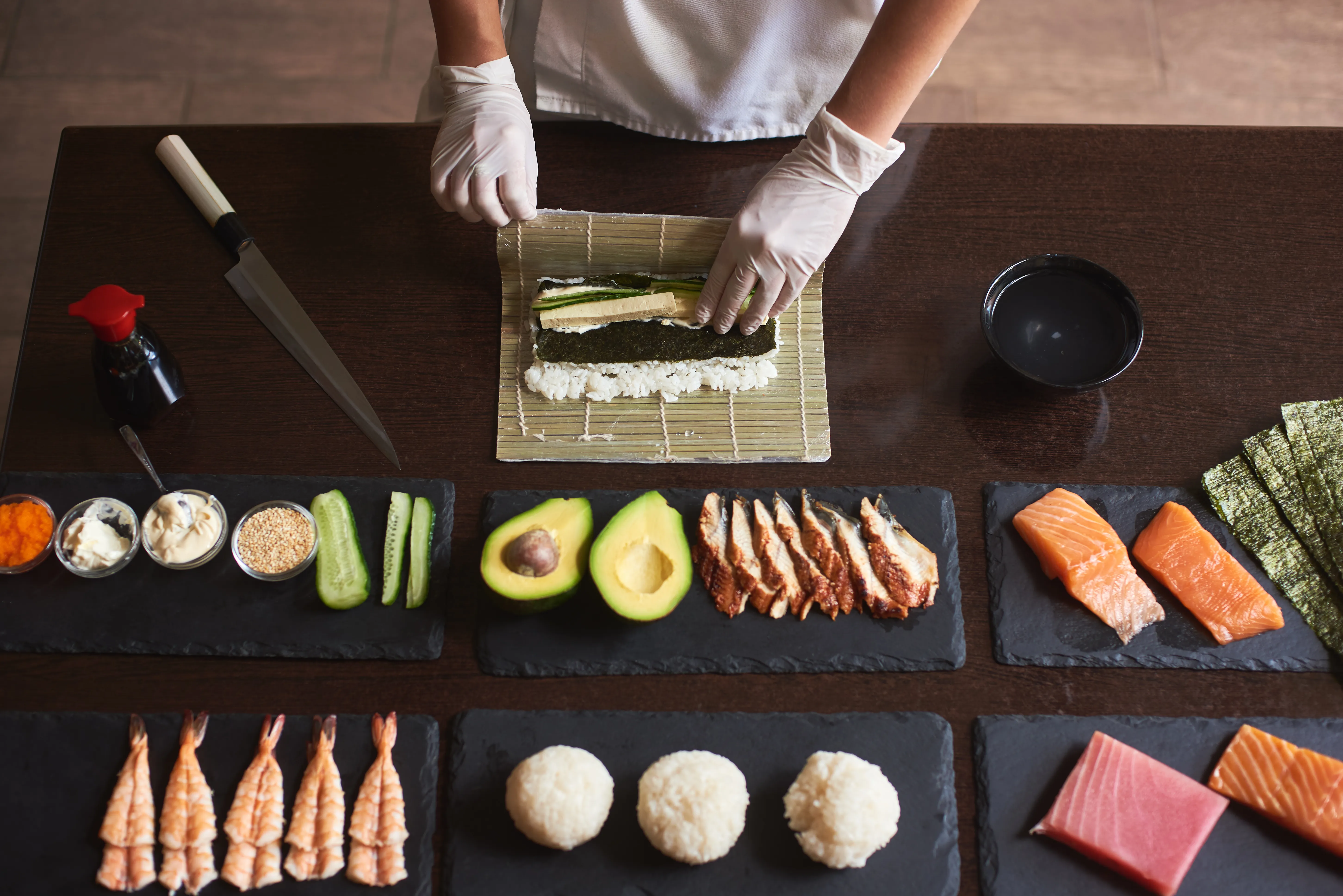 Sushi making
