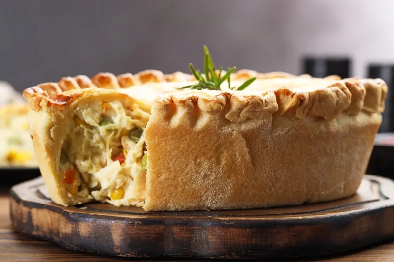 home made chicken hot pie