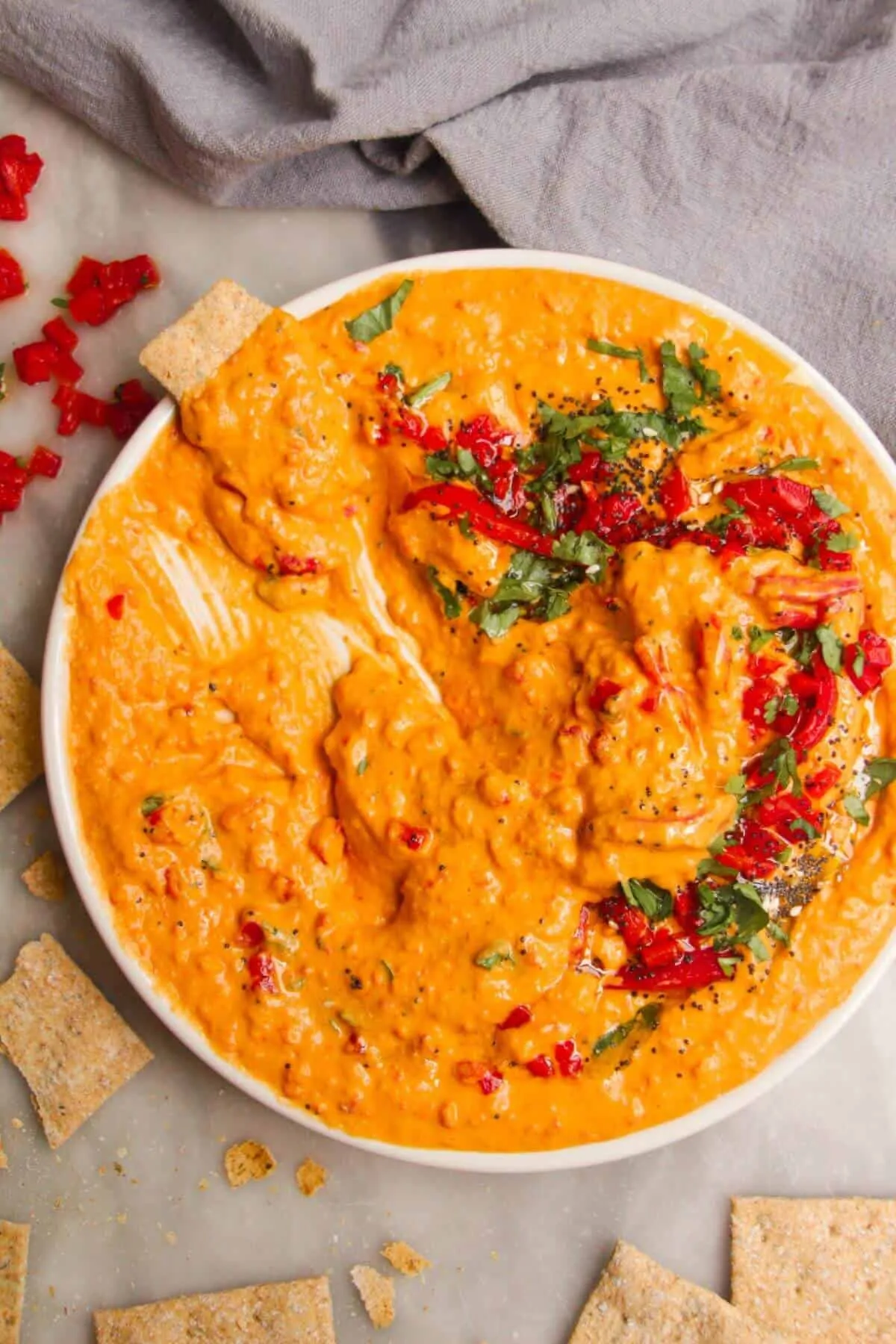rosted pepper hummus