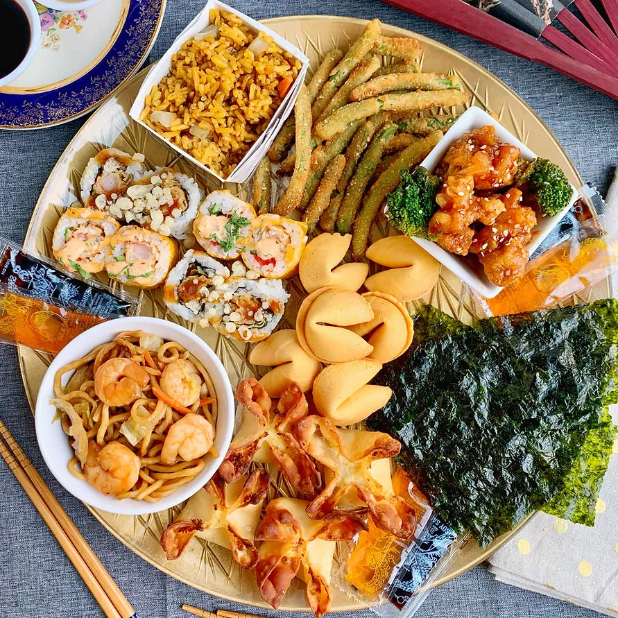 Asian-Inspired Sharing Board