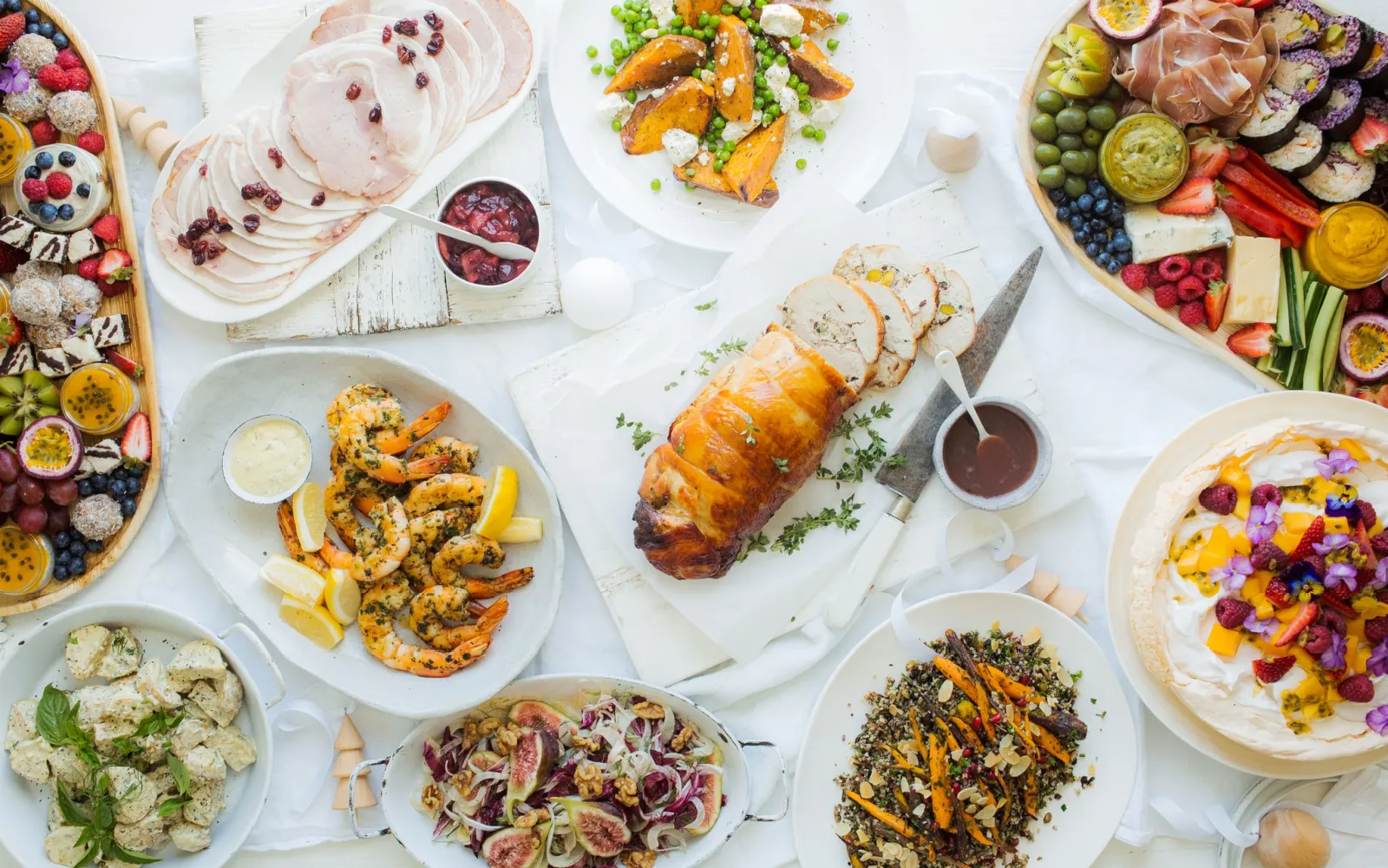 full course meal indulgence