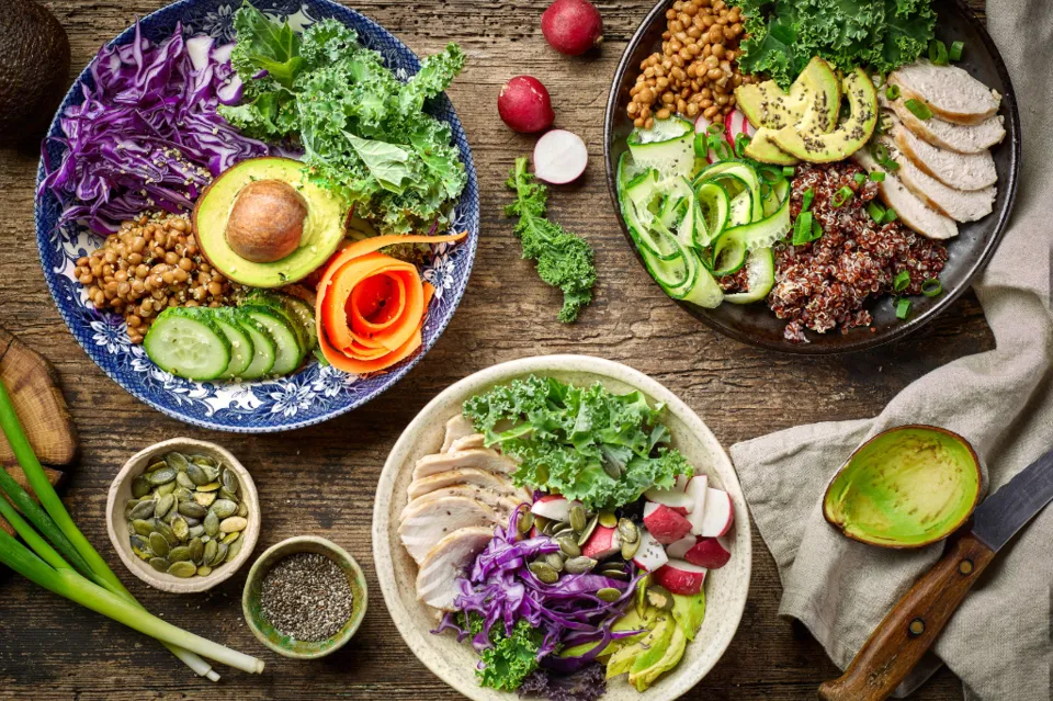 vitamin rich meal bowl