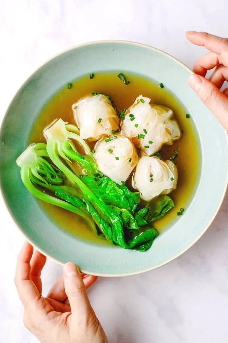 rice paper dumpling soup