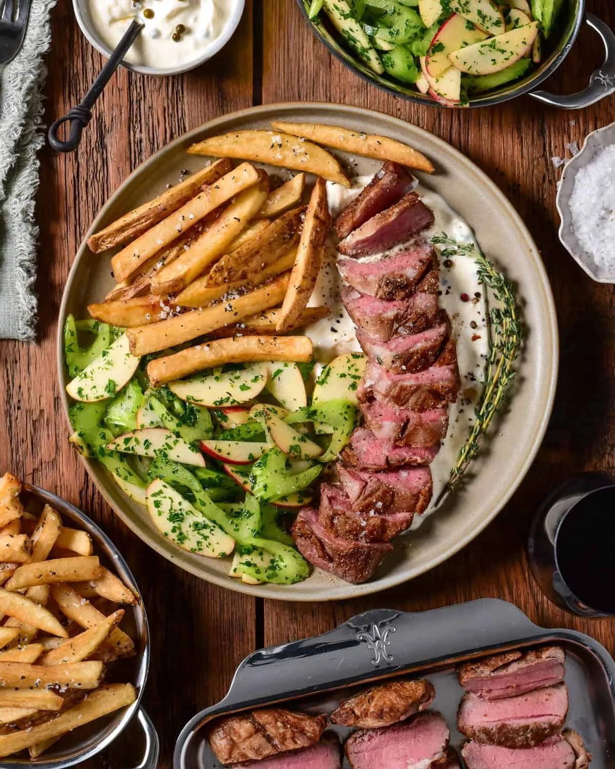 steak frites meal