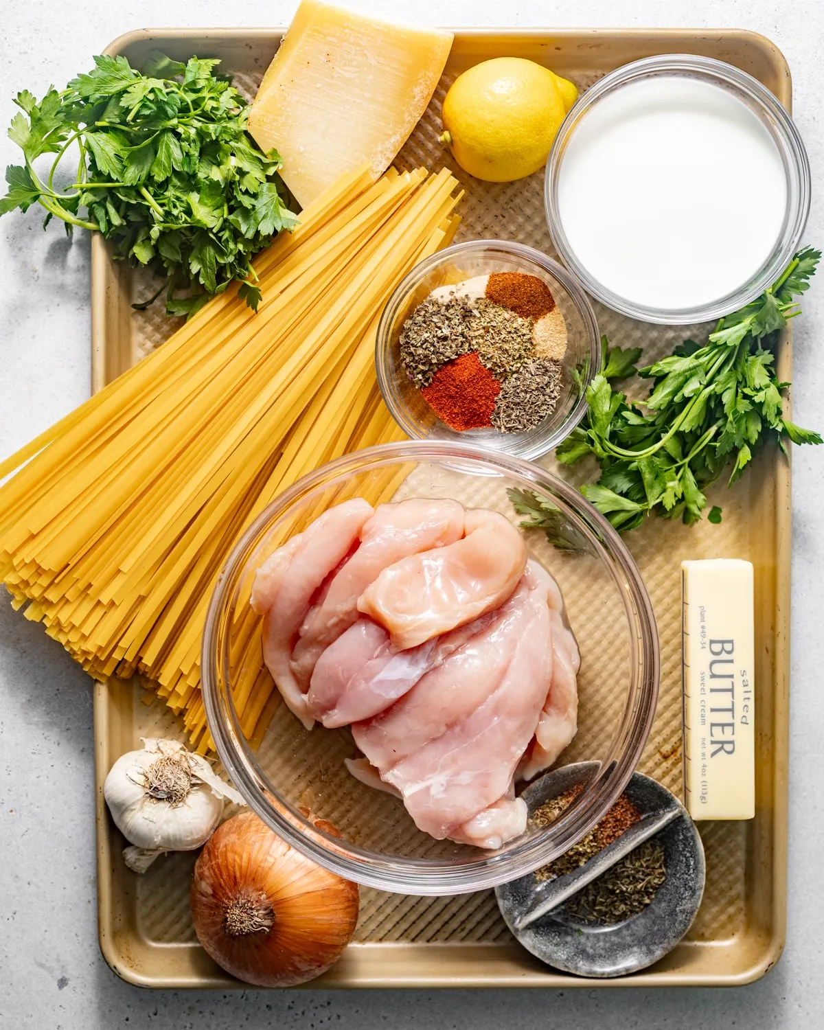 chicken Fettuccine Alfredo pasta ingredients
