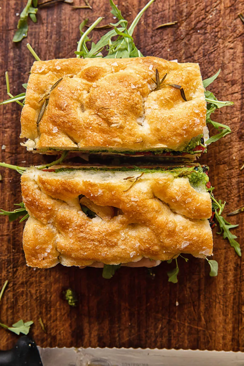 Foaccia bread sandwich