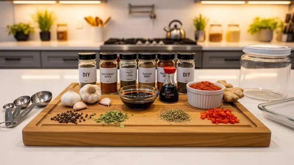 spices mix in small batches