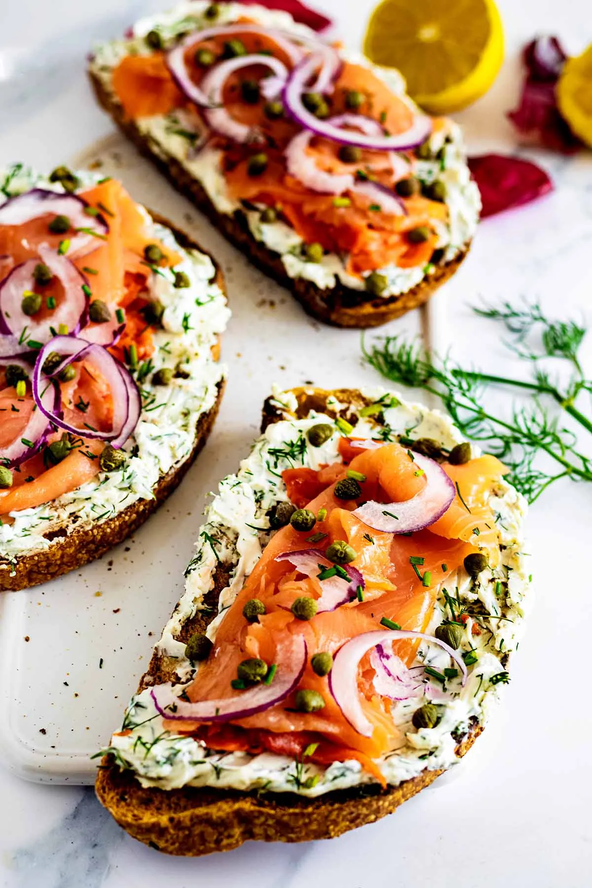smoked salmon toast