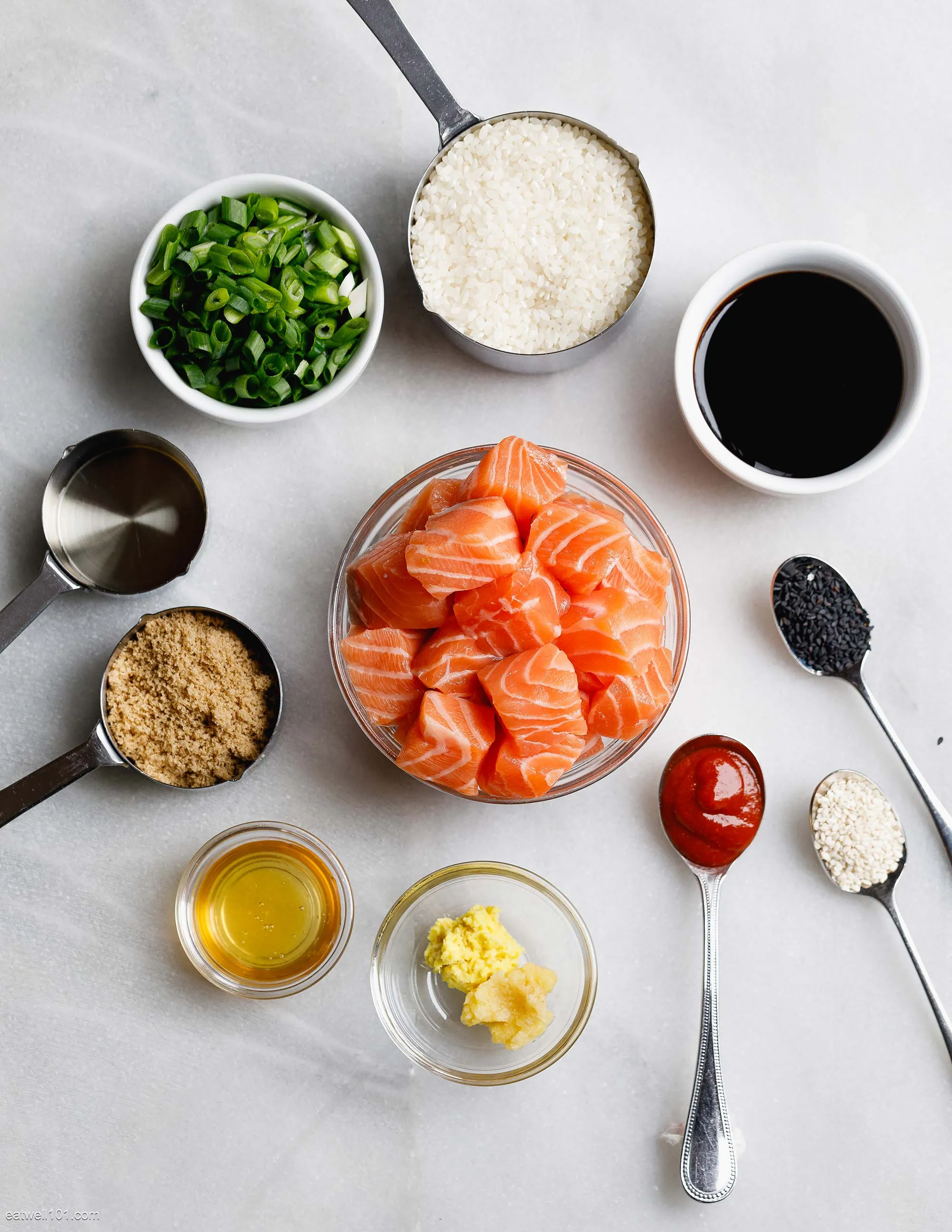 teriyaki salmon rice ingredients