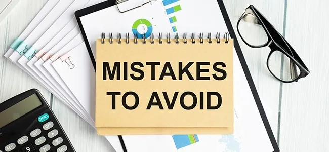 mistakes to avoid in business